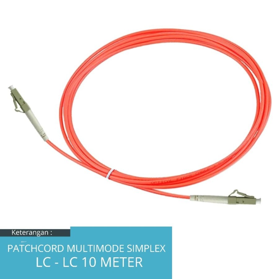 Patchcord Multimode LC LC Simplex 10Meter Fiber Optik Patchcord