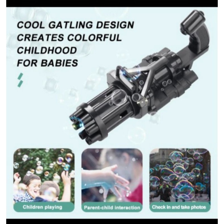 Bubble Gun 8 Hole Bubble Gun Blower Automatic Bubble Gun