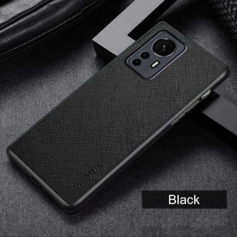 Xiaomi 12 Mi 12 Pro soft case canvas cross pattern premium case