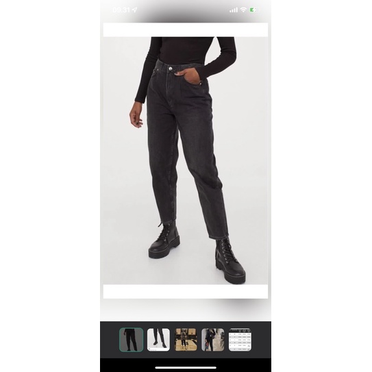 h&m mom loose jeans