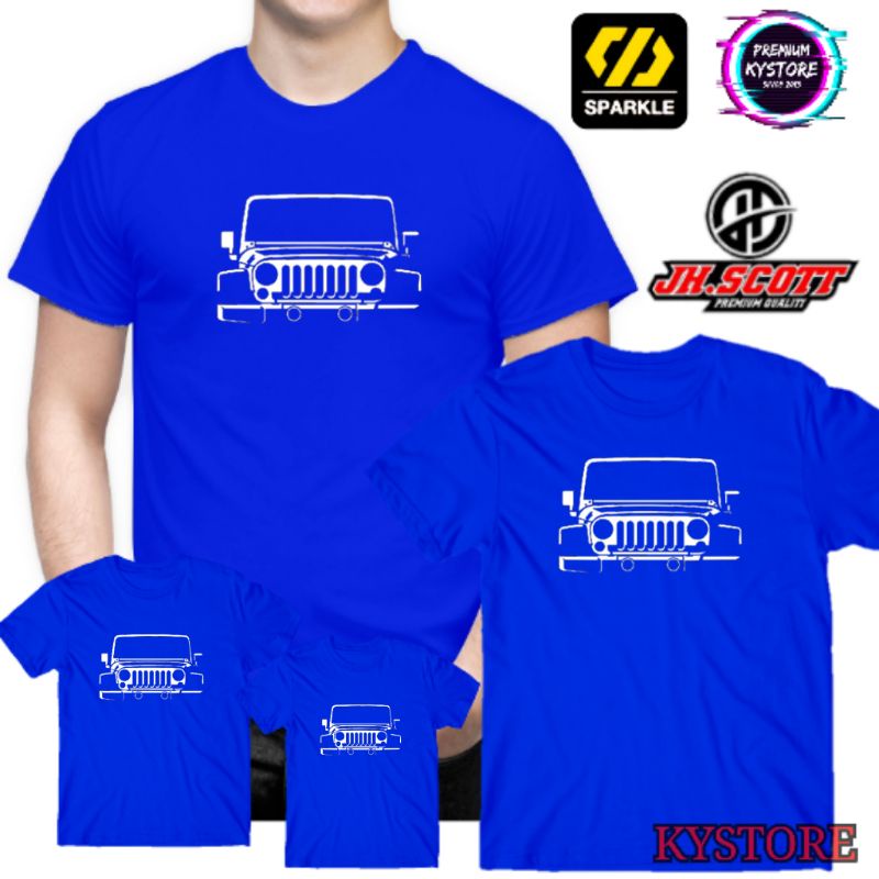 Kaos mobil Logo Mobil Cotton Combad 30s Edisi Family - Kystore