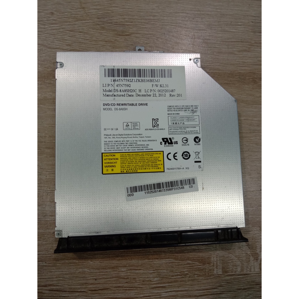 DVD Rom internal Laptop Lenovo G485 plus tutupnya