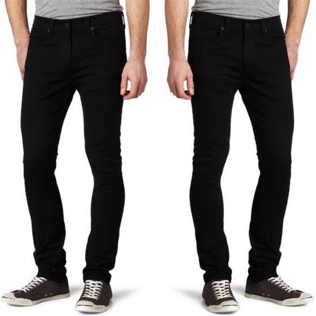 CELANA JEANS HITAM STRECH PREMIUM