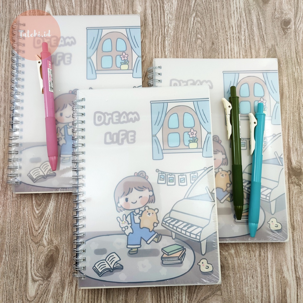 

Little Girl's House Spiral Notebook Ruled/ Buku Spiral Bergaris A5