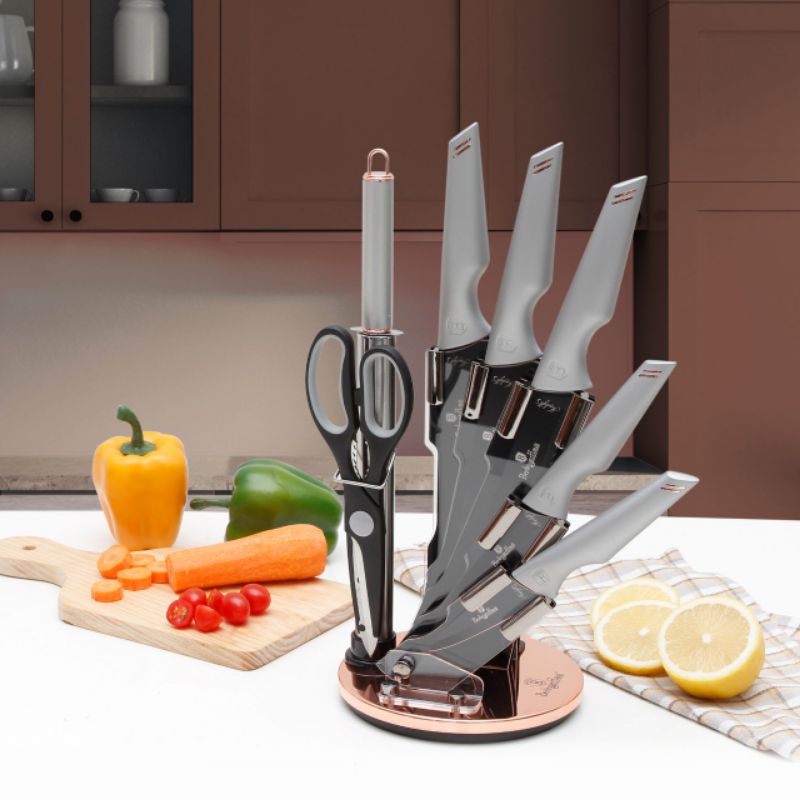 PISAU DAPUR SET BERLINGER HAUS MEWAH CHEF KNIFE TAJAM TAHAN LAMA