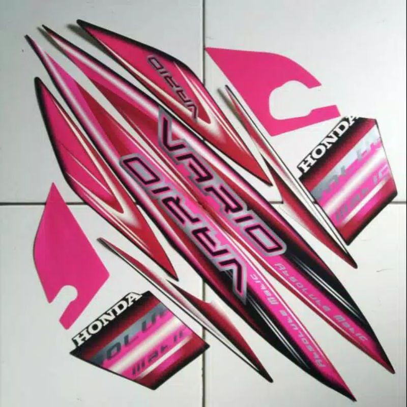 sticker stripping body Vario 110 lama karbu pink