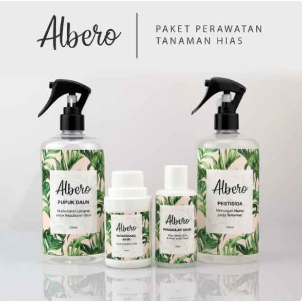 ALBERO PAKET PERAWATAN TANAMAN SUPLEMEN TAMAN HIAS PUPUK + PENGKILAP DAUN + NUTRISI AKAR + PESTISIDA