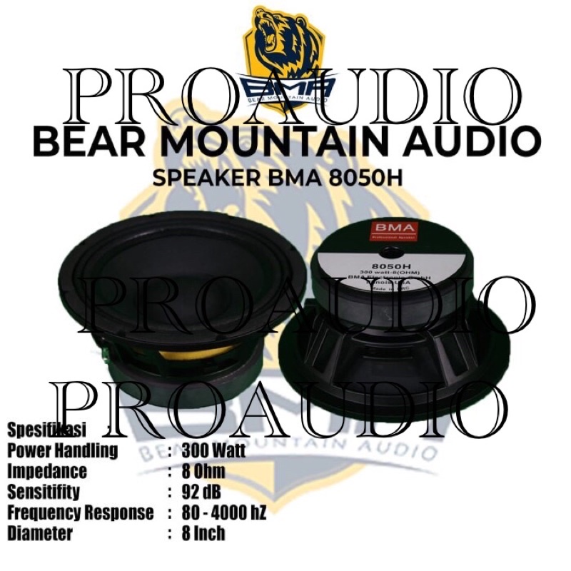 Speaker BMA 8050H 8050 H Komponen Speaker BMA ORIGINAL