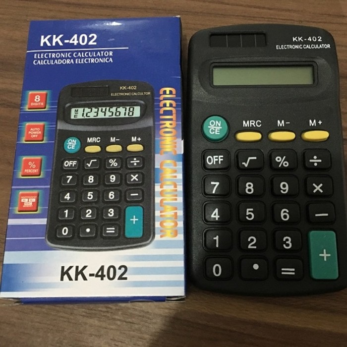 Kalkulator Kecil 8 Digit Persen Pocket Calculator KK402 Murah