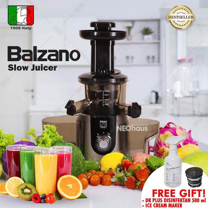 Balzano Slow Juicer TERLENGKAP