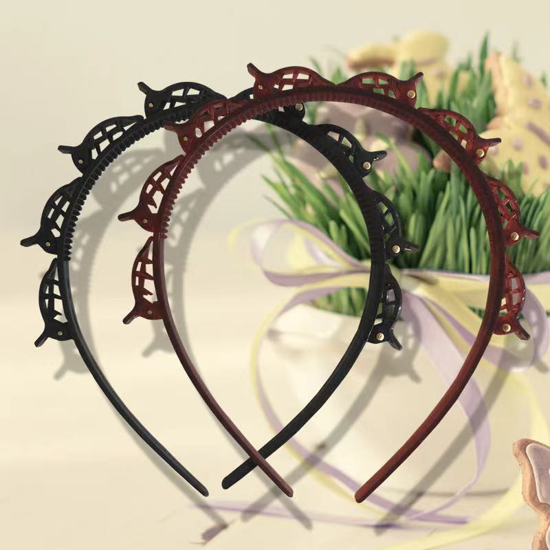 Bando Jepit Multi Layer Hollow Double Bangs Hairstyle Hairpin / Jepit Rambut / Headband Korean Impor