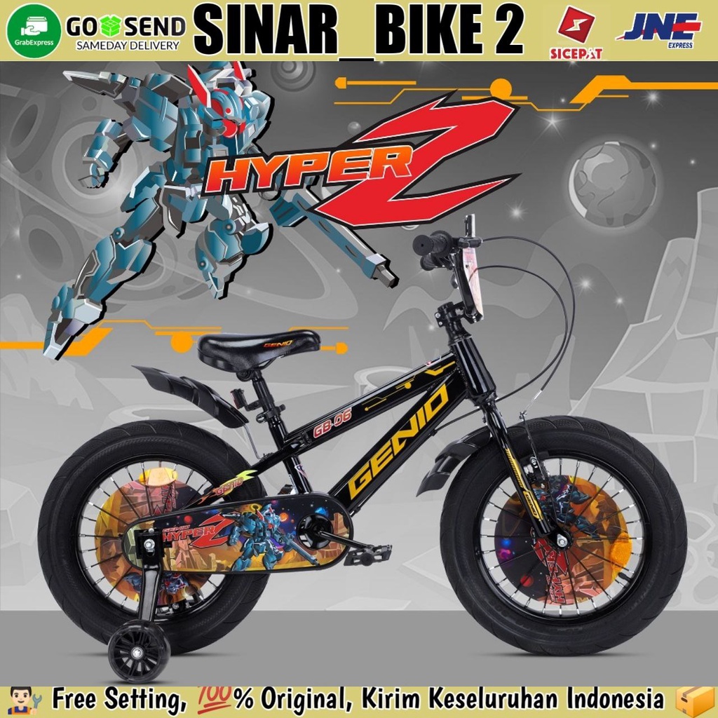 Sepeda Anak Laki Bmx Genio Hyper Z &amp;  GENIO VALANOR NEW Ukuran 12 16 18 Inch