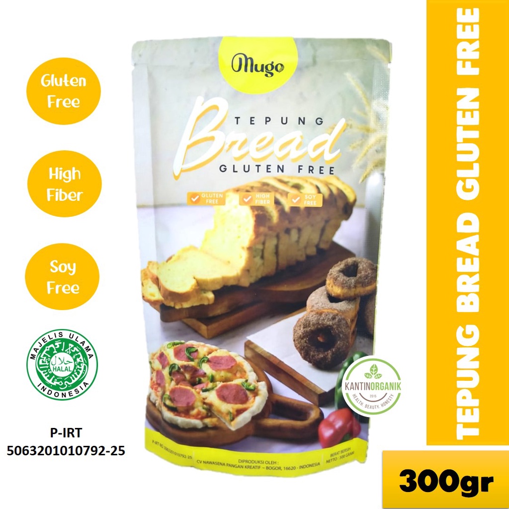 

Mugo - Tepung Roti Gluten Free - Tepung Bread Gluten Free 300gr