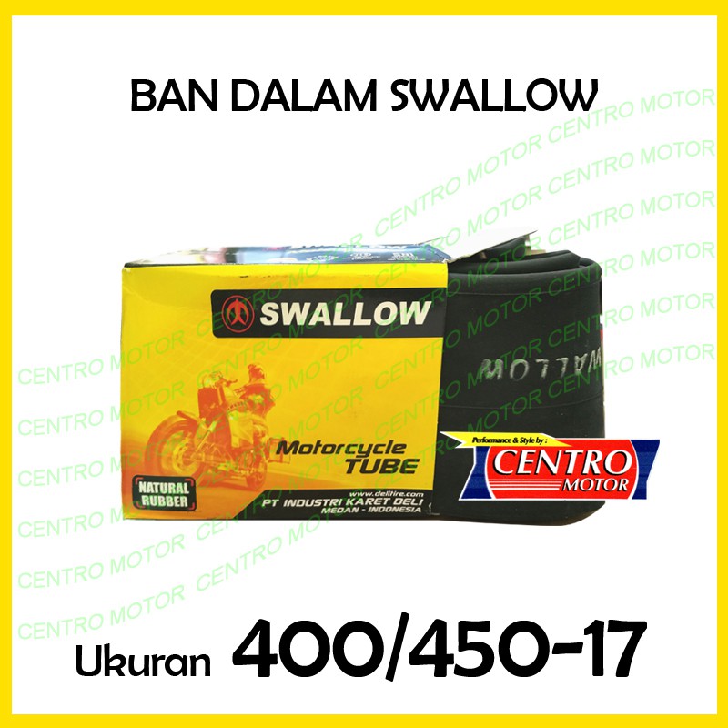 BAN DALAM SWALLOW 400/450-17.COCOK UNTUK MOTOR CUSTOM DENGAN BAN RING 17 BESAR.AWET,KUAT