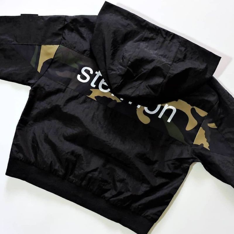 Jaket Parasut Anak Laki Laki Import Model Hoodie Motif Dino Bahan Waterproof Usia 4 10 Tahun