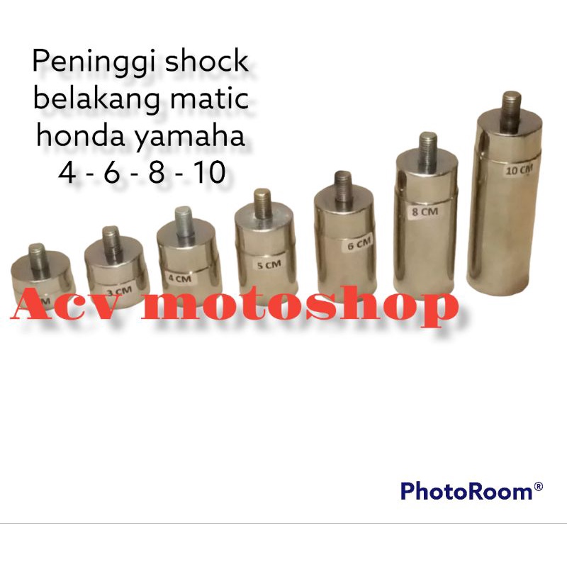 peninggi sambungan shock skok shok belakang matic metik HONDA YAMAHA SUZUKI BEAT STREET ESP VARIO