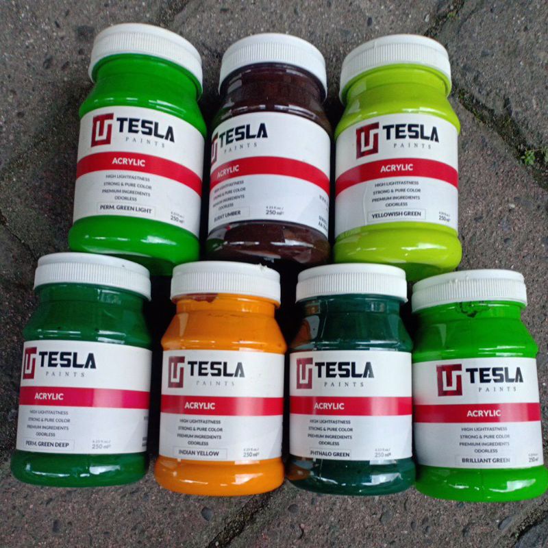 

Acrylic Tesla Paint @250ml Part 3/ Cat Akrilik Tesla @250ml Part 3
