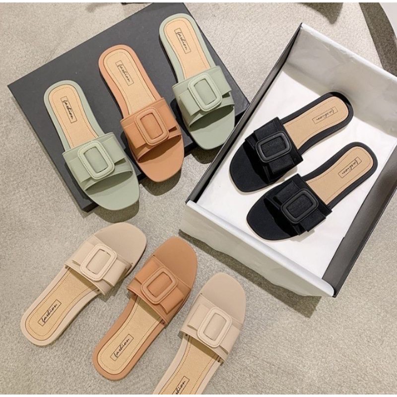 Sandal Teplek Wanita Gesver Kotak AG05