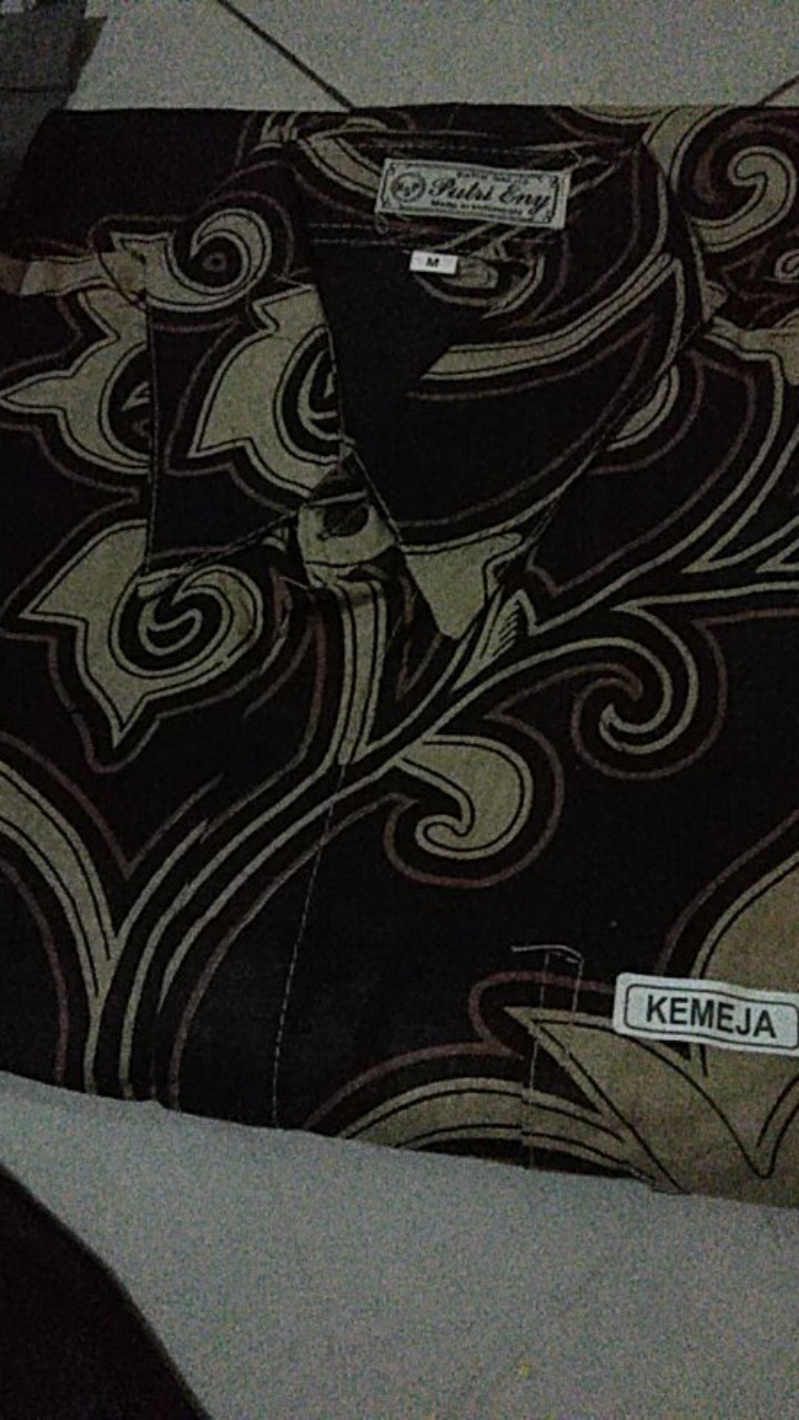 Atasan Batik~bswart Batik Hrb026 Kenongo Hem Pendek Padi Pekalongan Batik Pria Murah Modern Grosir 6