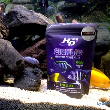 [PAKAN CICHLID] Pelet Ikan HD+ CICHLID VEGGY 150 gr