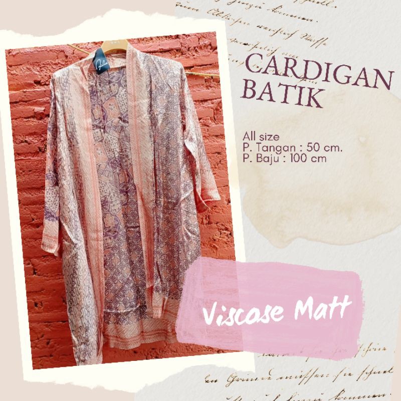 CARDIGAN BATIK VISCOSE ASLI CIREBON