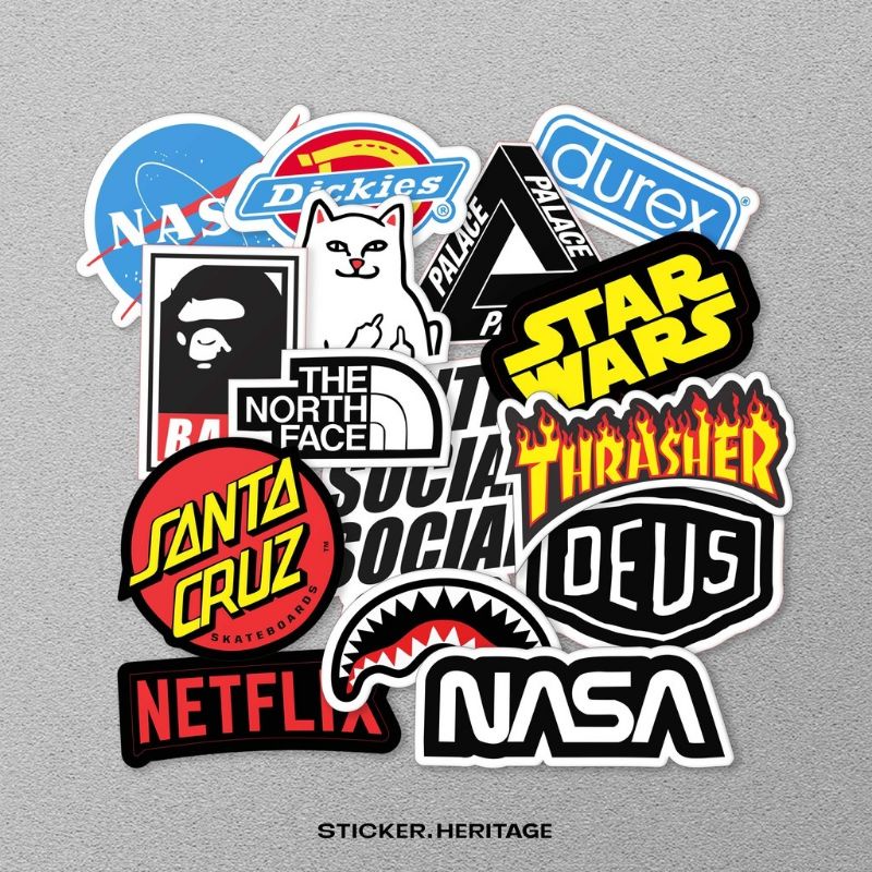 

Sticker label kemasan/Sticker pack brand logo GRATISSS ONGKIR JAWA BARAT