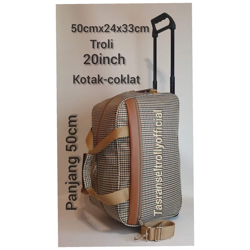 Tas Pakaian Troli Polo Interclub 50cmx24x30cm medium size100%original