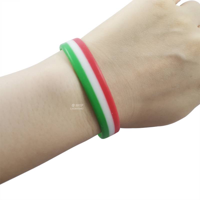 1 x Rubeer Tri-color TRI COLOR ITALY Wristband Bracelet Italy