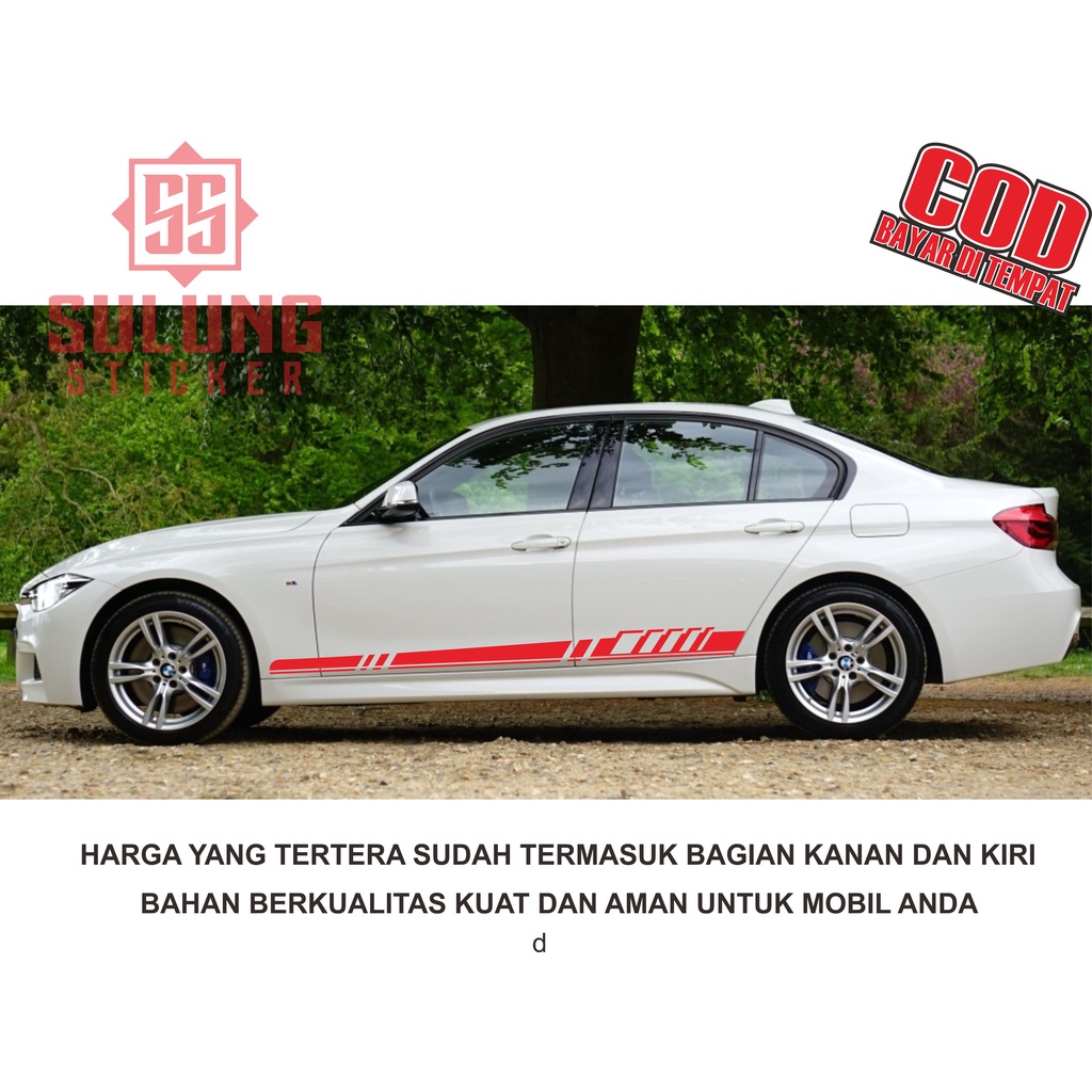 Stiker Samping Bawah Pintu Mobil Cutting Sticker Model Kekinian