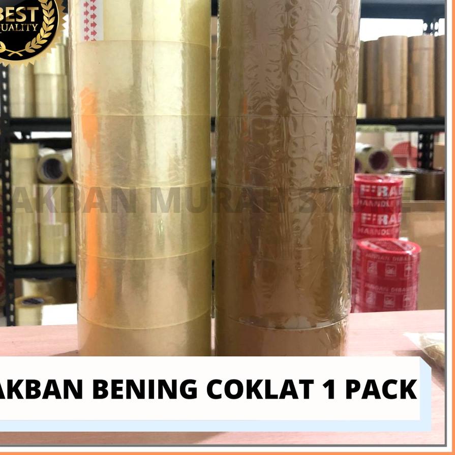

Berkualitas! LAKBAN BENING COKLAT 2 INCH 45MM 50 YARD ISOLASI SETARA DAIMARU 1 PACK MEREK OSAKA 원