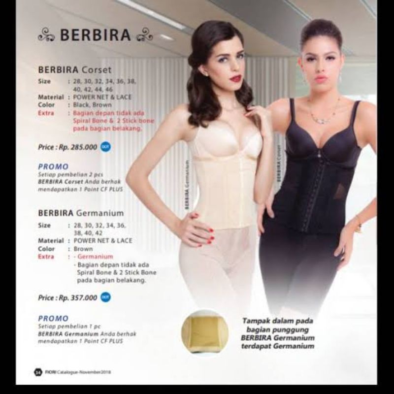 Fiori Berbira Korset/ Fiori Berbira Germanium/stagen fiori/ bodyshaper