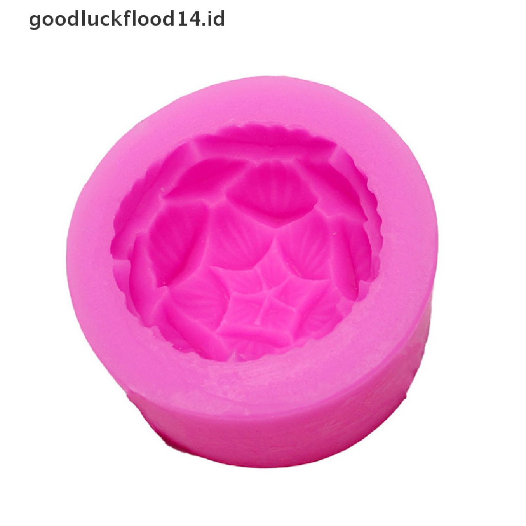 [OOID] Aromatherapy Candle Silicone Mold 3D Lotus Flower Shape Soap Silicone Mould DIY ID