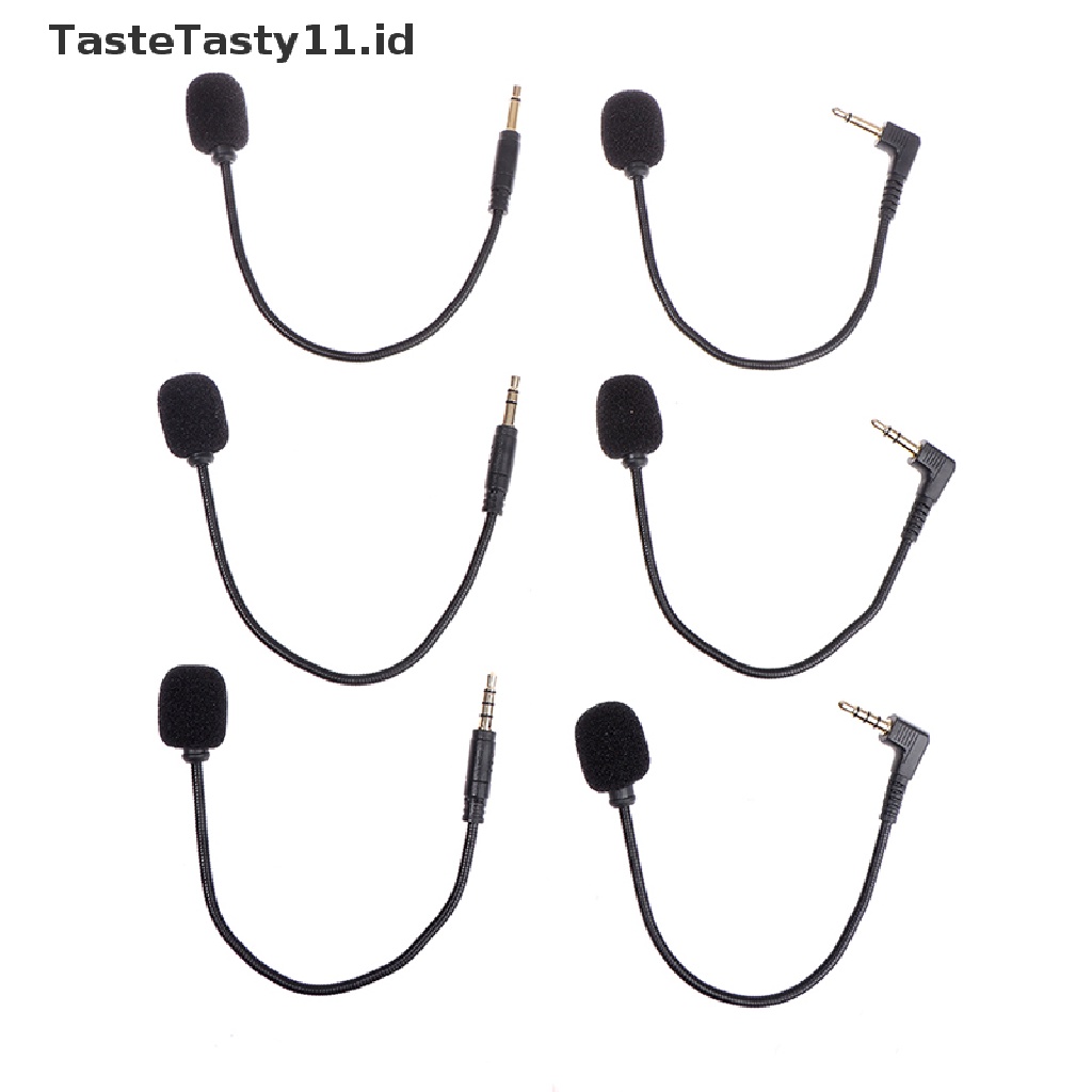 【TasteTasty】 Portable 3.5mm Stereo Studio Gaming Headset Mic Mini HD Voice Mono Microphone .