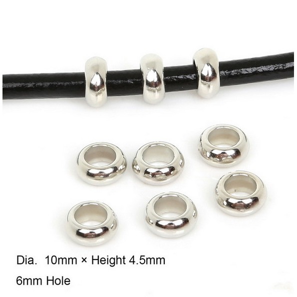 50 Pcs Manik-Manik Cincin Jump Ring Ukuran 10mm / 12mm Untuk Membuat Perhiasan Kalung Gelang