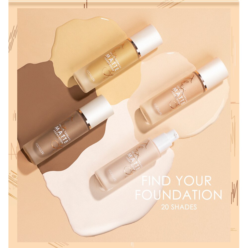 Focallure Covermax Liquid Foundation Matte Foundation Focallure Foundation Cair Focallure Alas Bedak Focallur Fucallure Focalure Foccalure