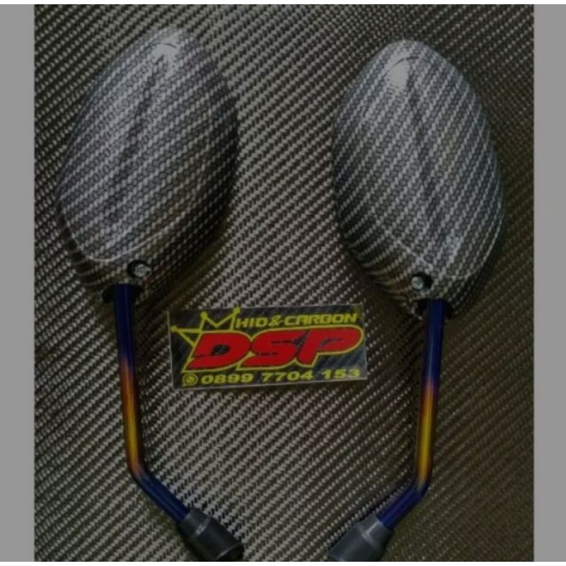 Spion Twotone Carbon Karbon Yamaha Mio Smile Soul GT125 Mio J Mio M3 Mio S Mio Z