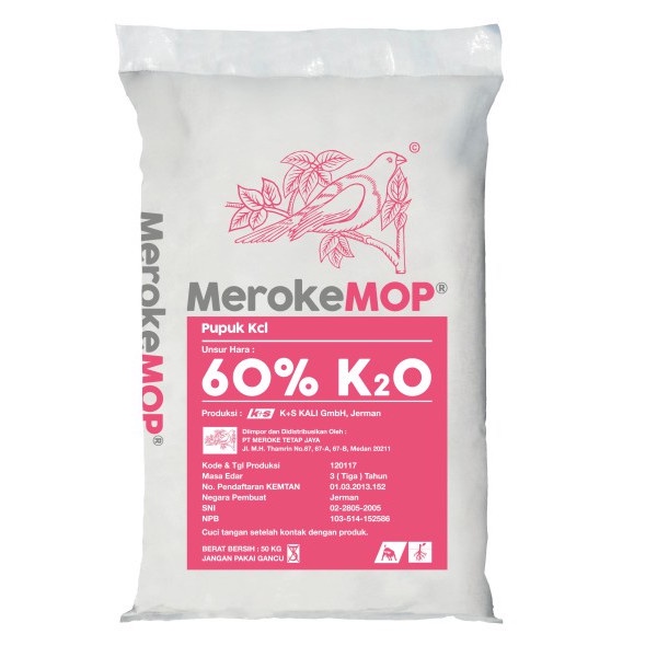 Pupuk KCL MerokeMOP 50 Kg Pembesar Buah Batang Tanaman Meroke MOP 50kg