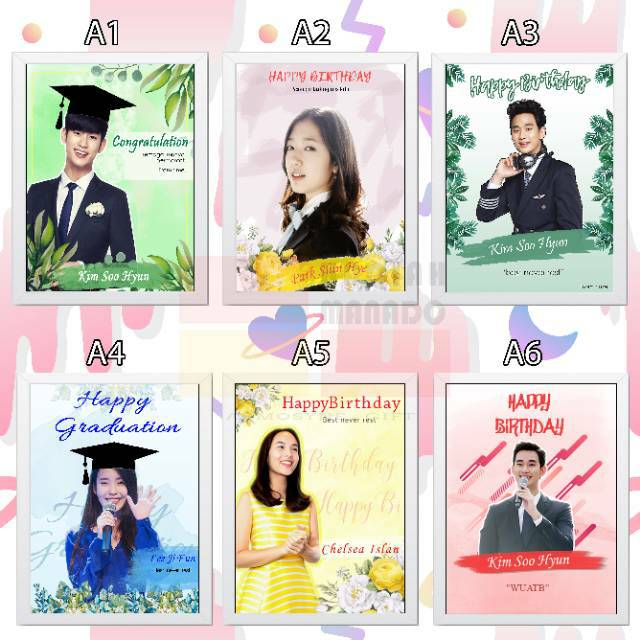 EDIT FOTO MOZAIK/ILUSTRASI WISUDA ANIV HUT MURAH