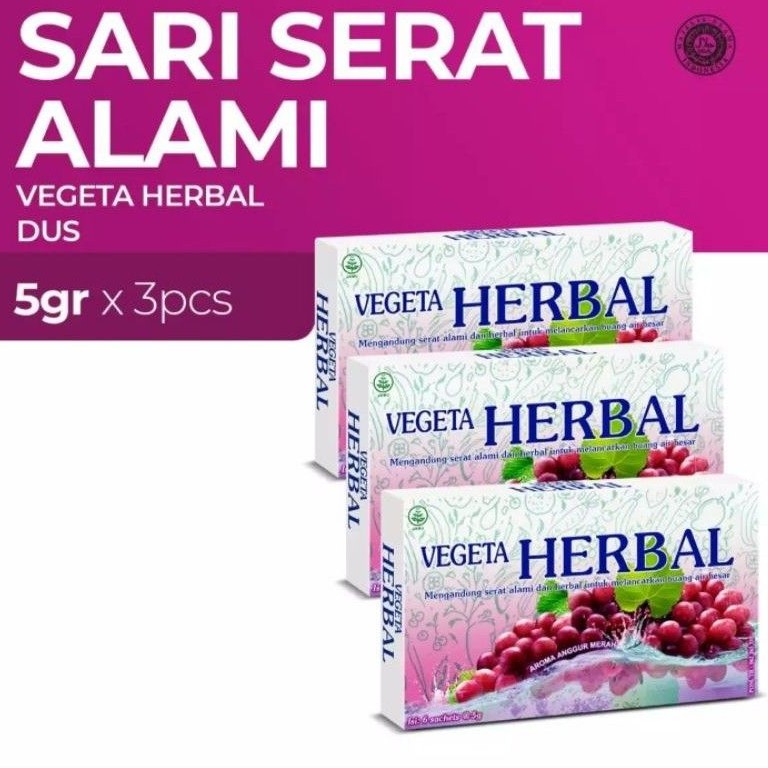 

Vegeta Herbal Dus 6s[Paket Hemat isi 3]