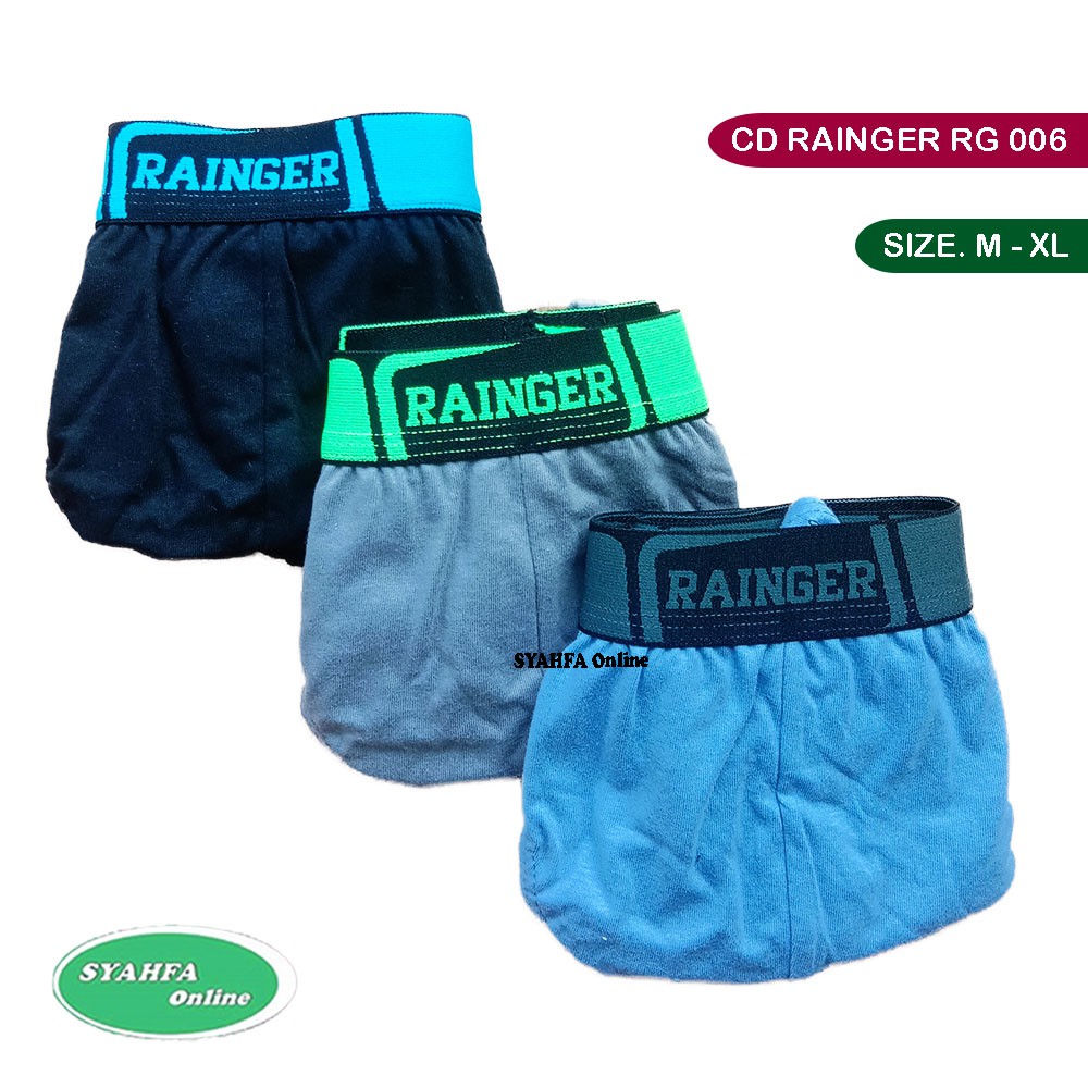 [ isi 3 Pccs ] Cd Rainger 006 | Celana Dalam Pria | Cd Karet Boxer TOKO KL