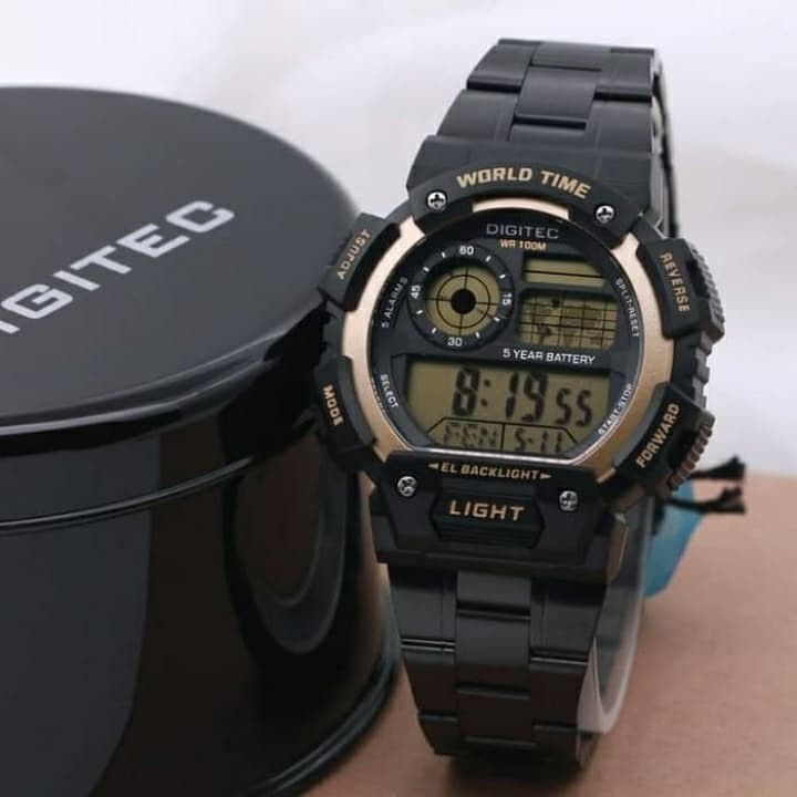 Jam tangan pria word time Digitec 3071