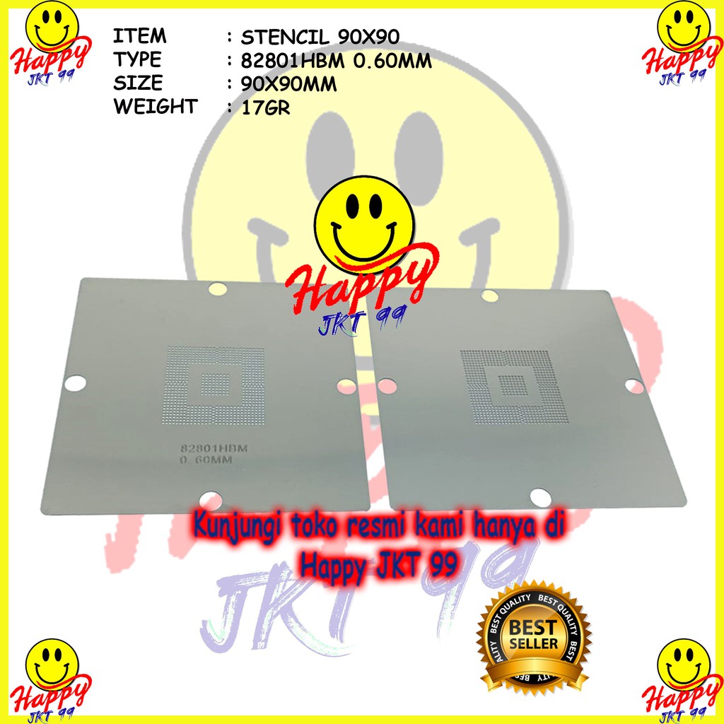 [ HAPPY JKT 99 ] STENCIL 90X90 82801HBM 82801 HBM