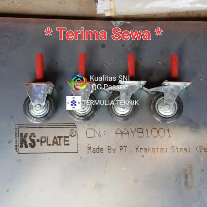 Roda Scaffolding 1 Set, Steger, Perancah, Stager, Castor