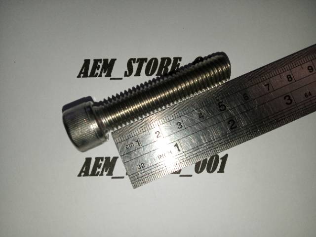 Baut L M12 X 55 (5.5CM) Stainless 304