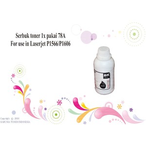Serbuk toner 1x pakai 78A For use in Laserjet P1566/P1606