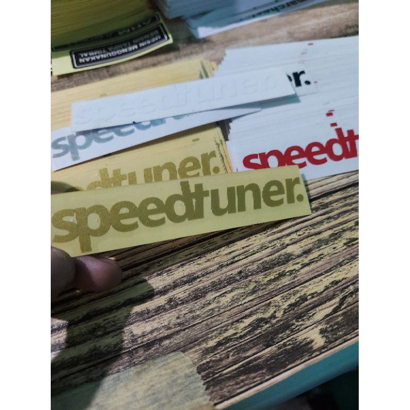 STICKER SPEEDTUNER CUTTING UKURAN 10 CM