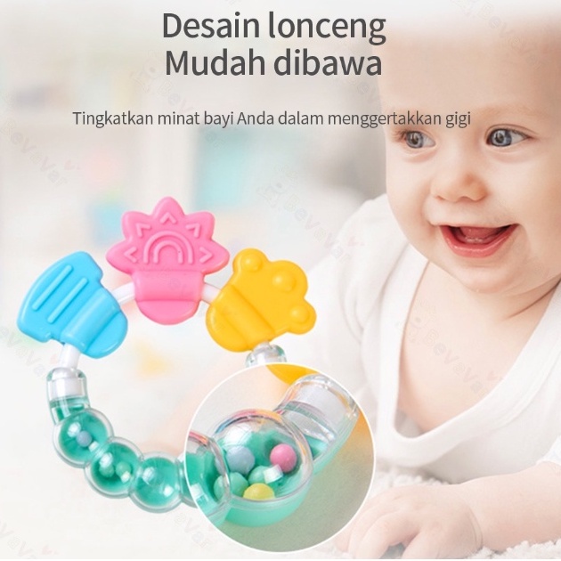 Mainan Rattle Genggam Bayi | Teether Gelang | Teether Rattle [Random]