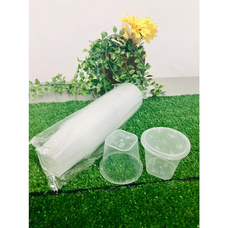 Thin Wall 150ml/Wadah Makanan/Kemasan Salad Buah/Tempat Penyimpanan Makanan/Microwafe Oven Save