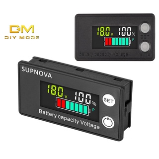 Diymore 6133A LCD voltage meter Listrik Dua Kabel 8V-100V digital display level Baterai
