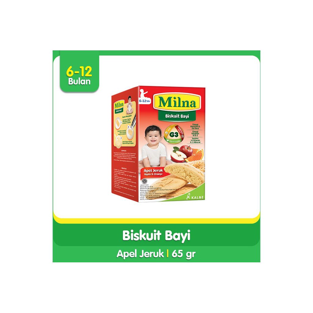 Milna Biskuit Bayi Apel Jeruk